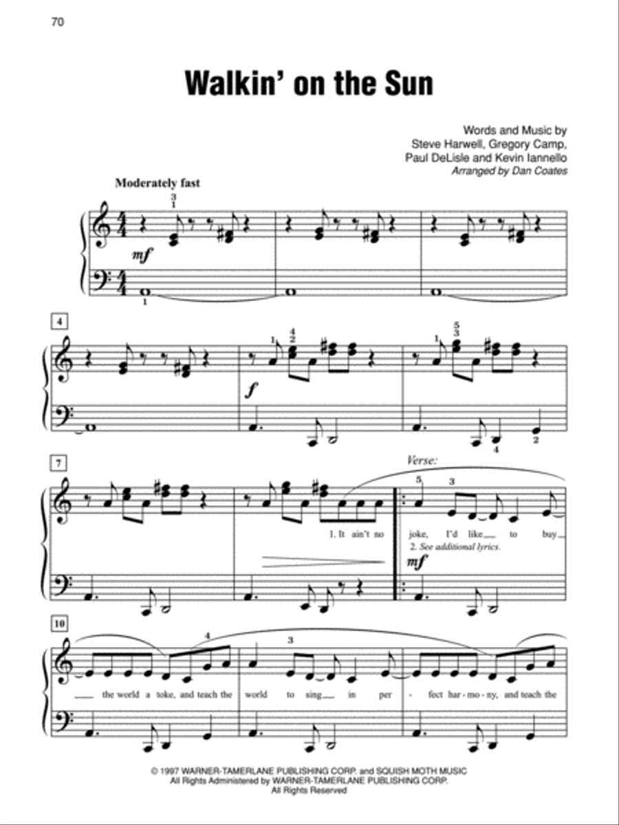 Simply Rock 90s Easy Piano scores gallery preview page 4