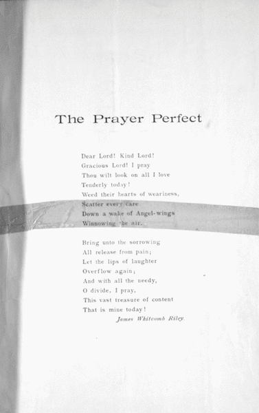 The Prayer Perfect Song