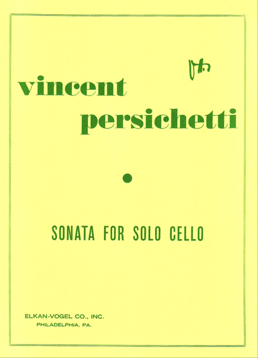 Sonata For Solo Cello Chamber Music scores gallery preview page 1