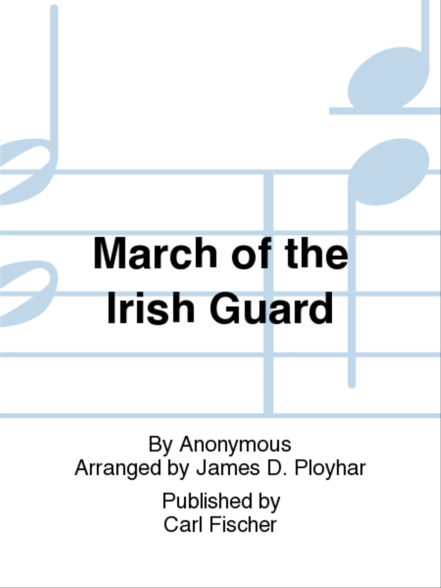March of the Irish Guard Concert Band scores gallery preview page 1