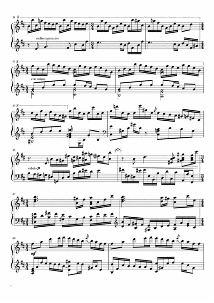 Ballade №3 Piano Solo scores gallery preview page 4