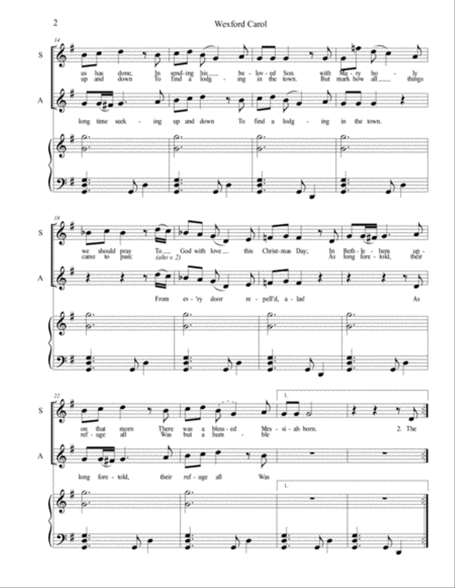 Wexford Carol (SA) SA scores gallery preview page 2