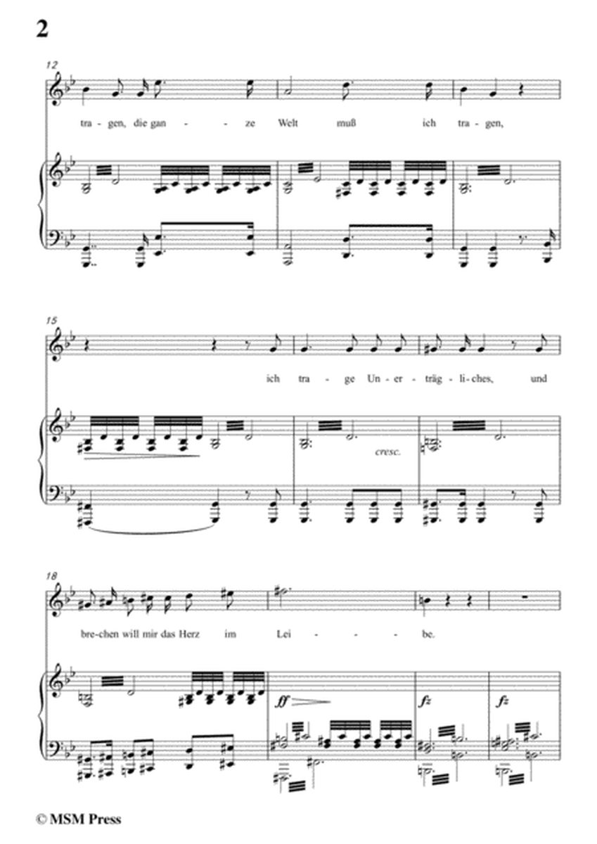 Schubert-Der Atlas,in g minor,for Voice&Piano image number null