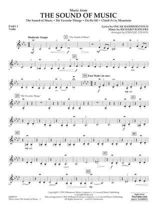 Music from The Sound Of Music (arr. Vinson) - Pt.3 - Violin