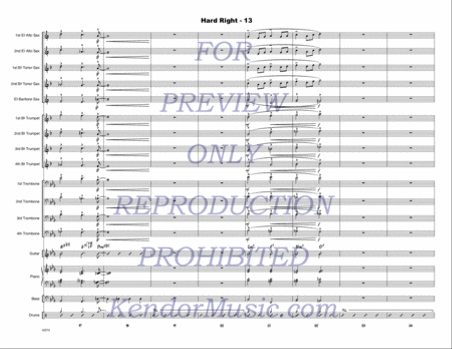 Hard Right Jazz Ensemble scores gallery preview page 14