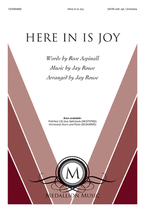 Book cover for Here In is Joy