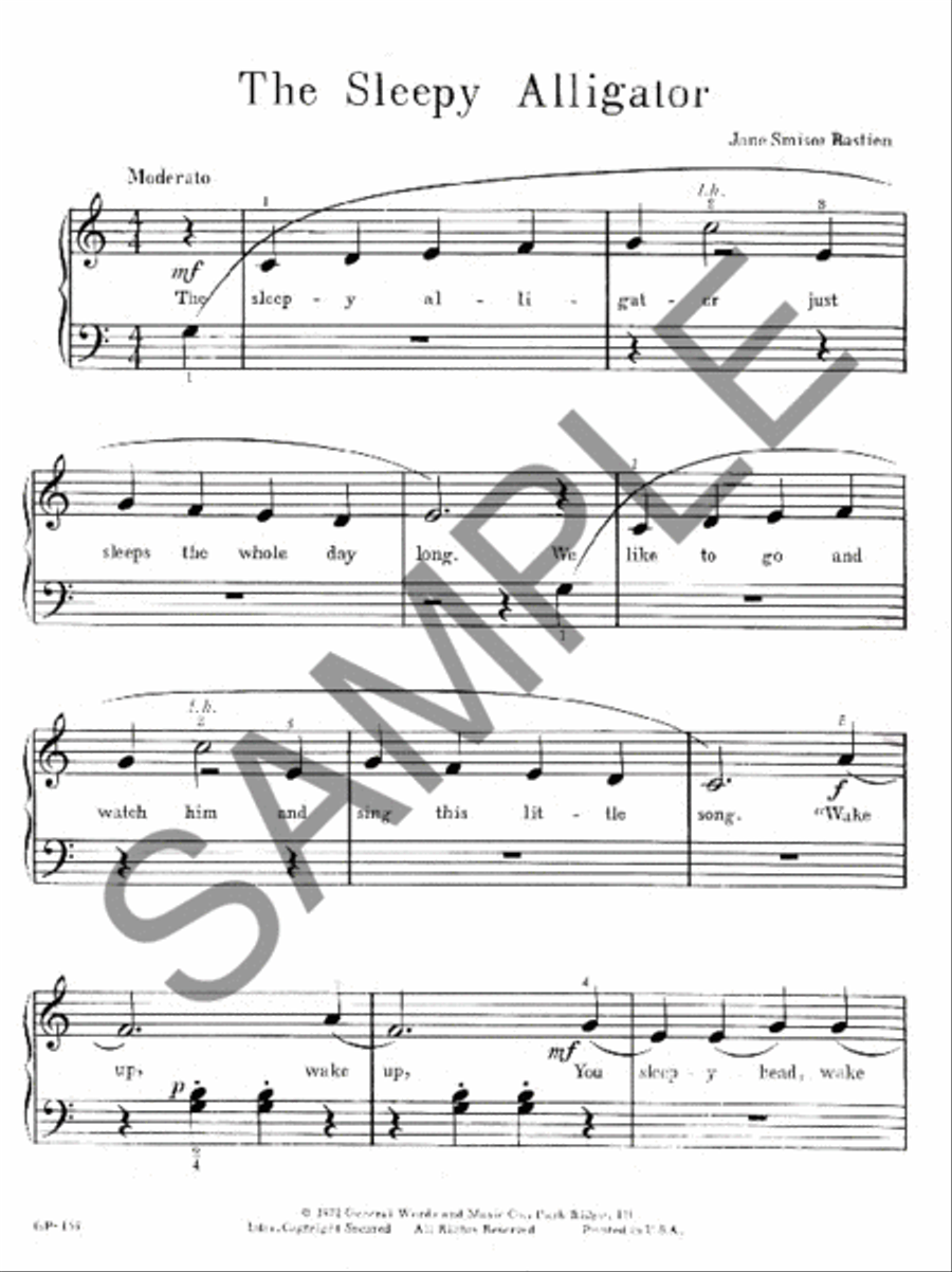 The Sleepy Alligator Piano Method scores gallery preview page 2