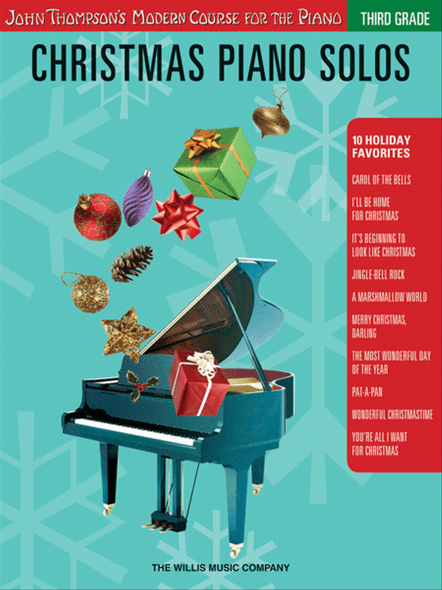 Christmas Piano Solos - Third Grade (Book Only) Piano Solo scores gallery preview page 1