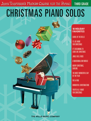 Book cover for Christmas Piano Solos - Third Grade (Book Only)