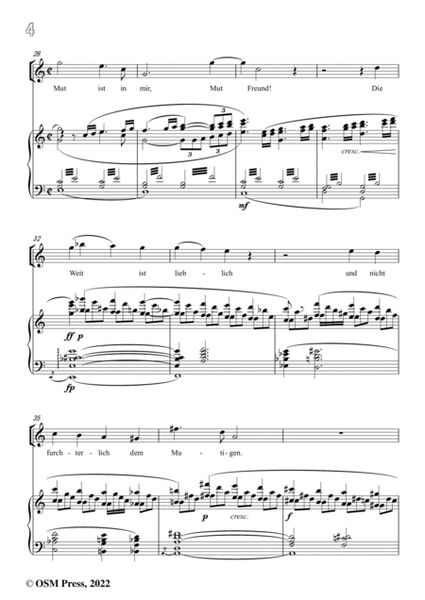 Richard Strauss-Sein wir wieder gut,from Ariadne auf Naxos,in C Major,for Voice and Piano