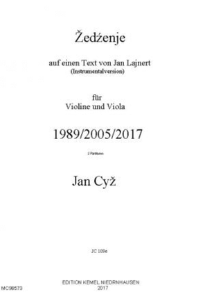 Book cover for Zedzenje auf einen Text von Jan Lajnert