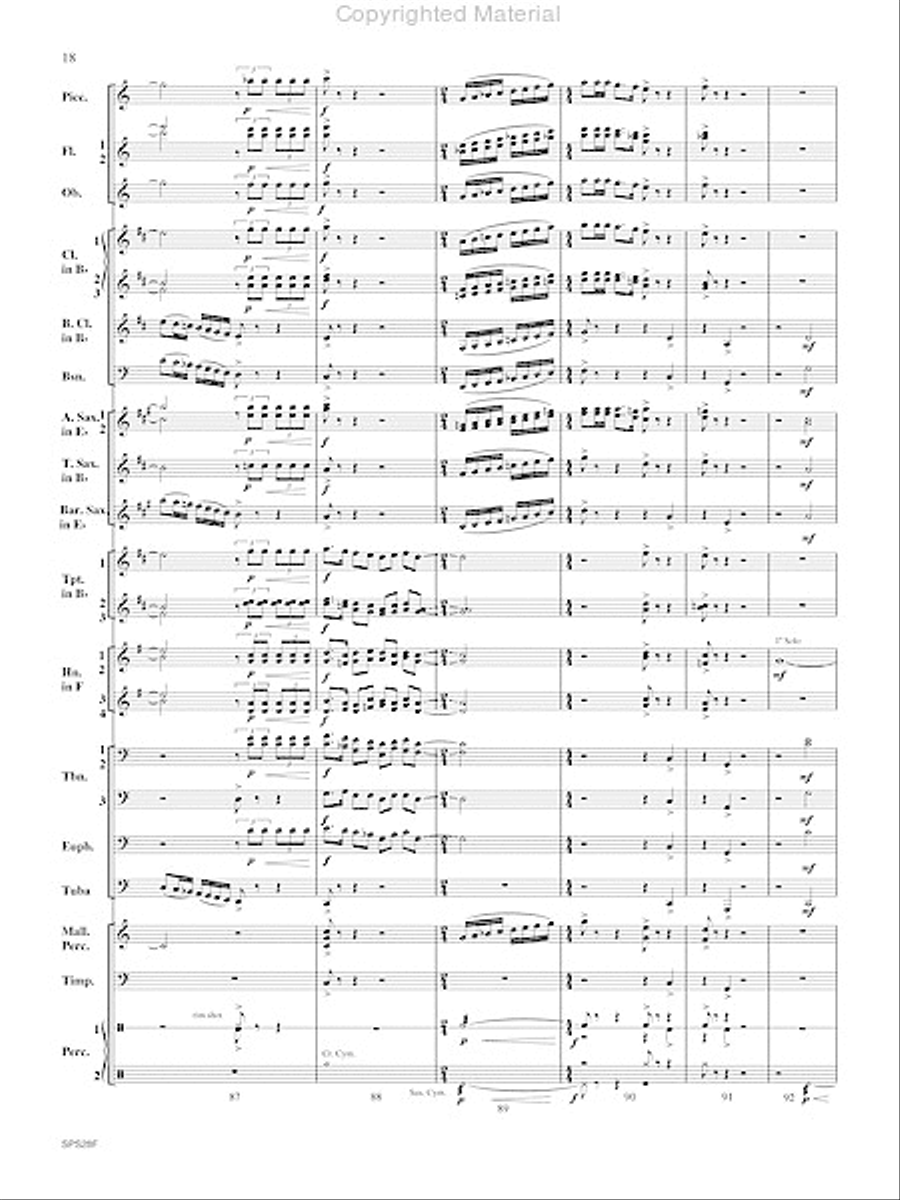 Holiday Portraits Concert Band scores gallery preview page 19