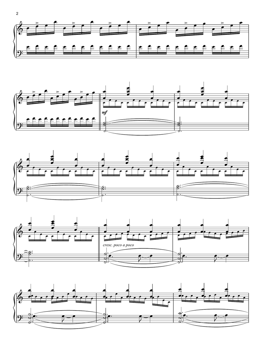 Cornfield Chase (from Interstellar) Piano Solo scores gallery preview page 2