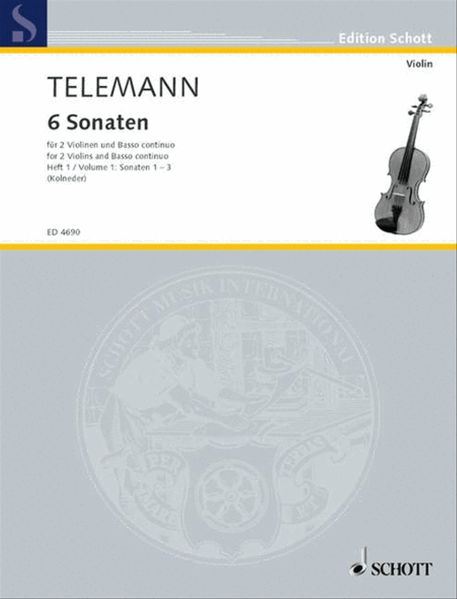 Six Sonatas Cello scores gallery preview page 1