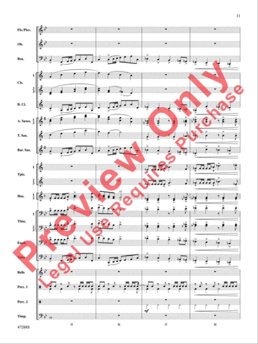 Riverside Overture Concert Band scores gallery preview page 12
