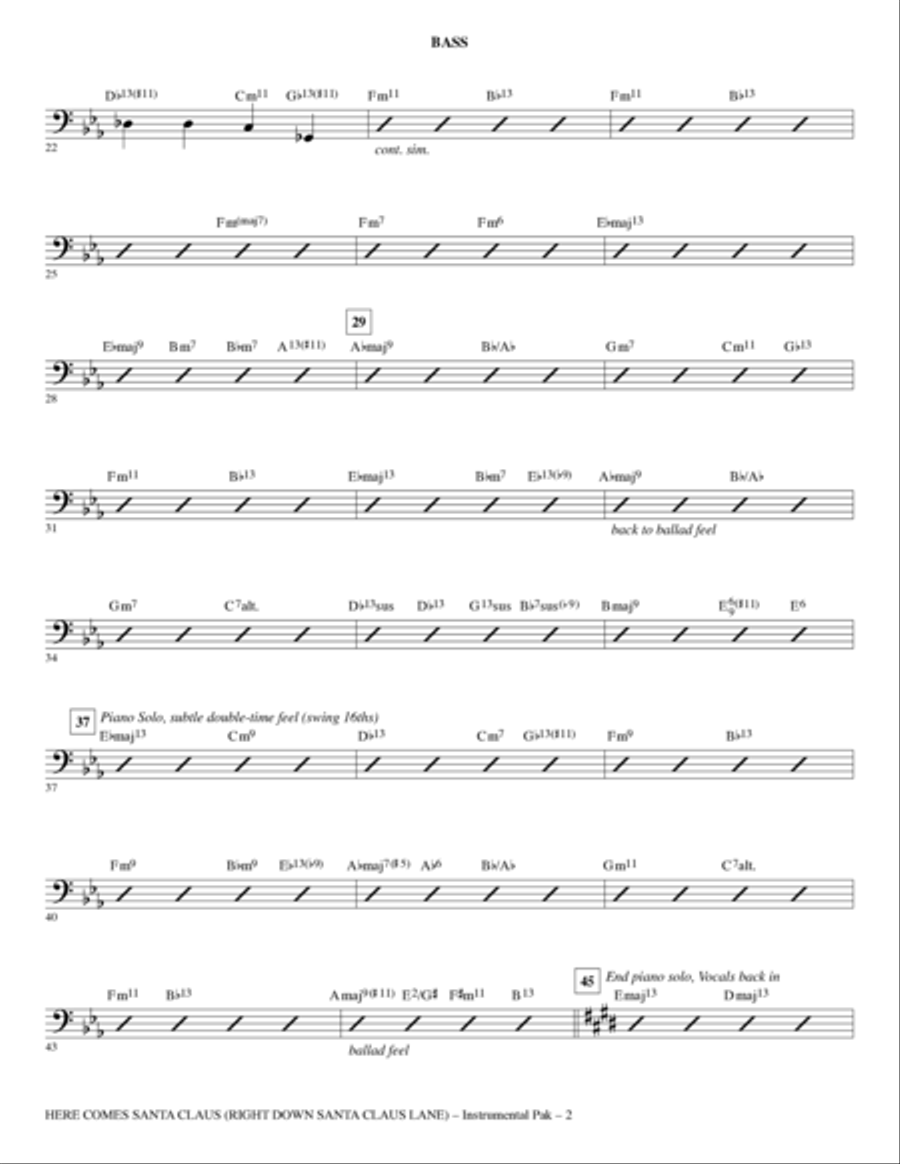 Here Comes Santa Claus (Right Down Santa Claus Lane) Choir scores gallery preview page 2