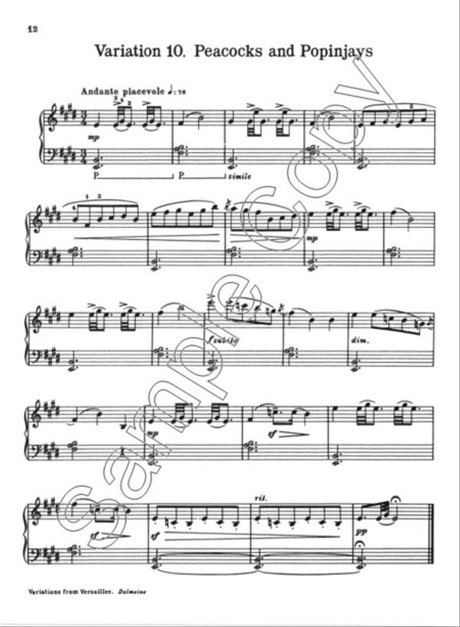 Variations from Versailles Piano Solo scores gallery preview page 4