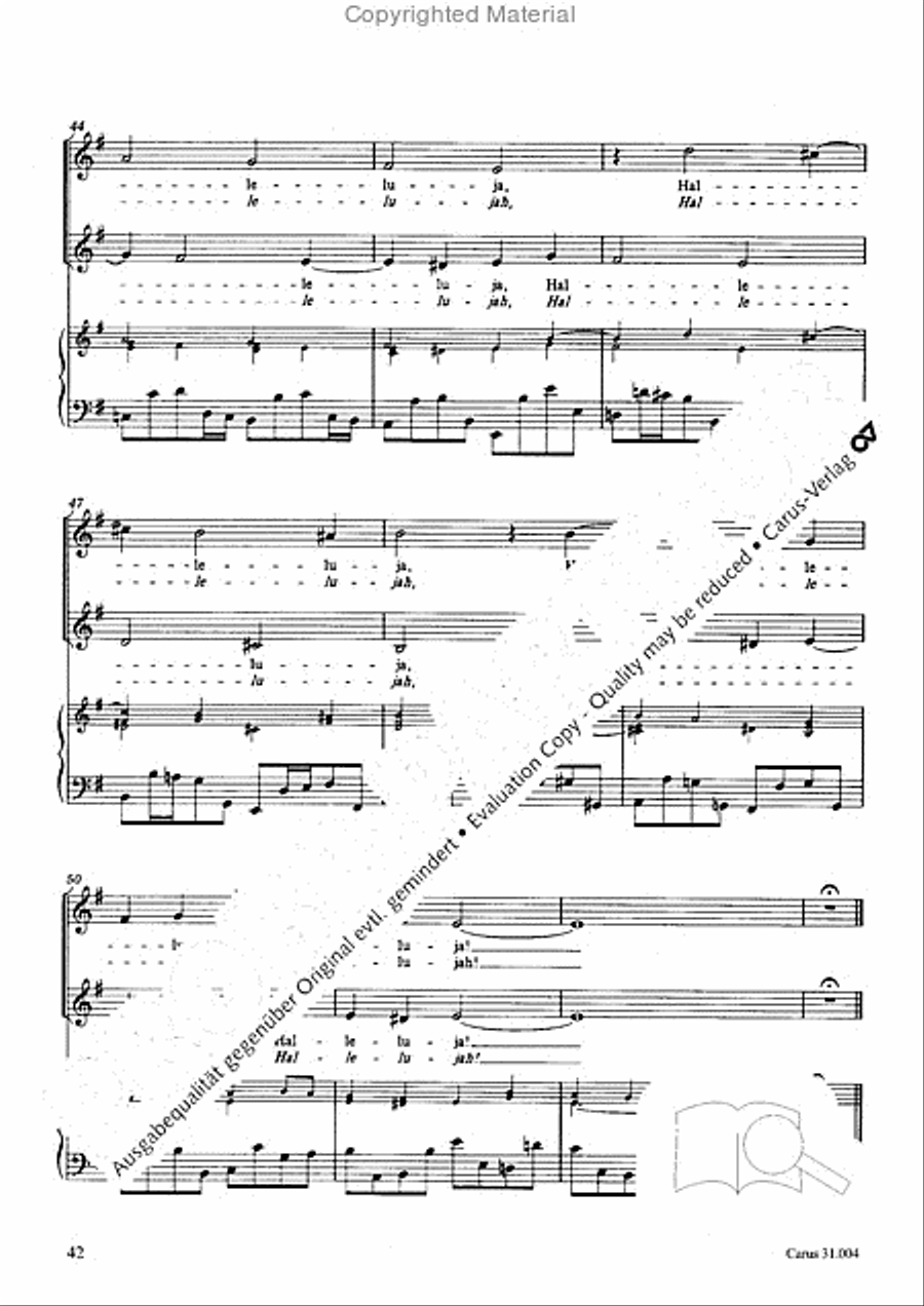 Christ lay in death's cold prison (Christ lag in Todesbanden) 4-Part scores gallery preview page 40