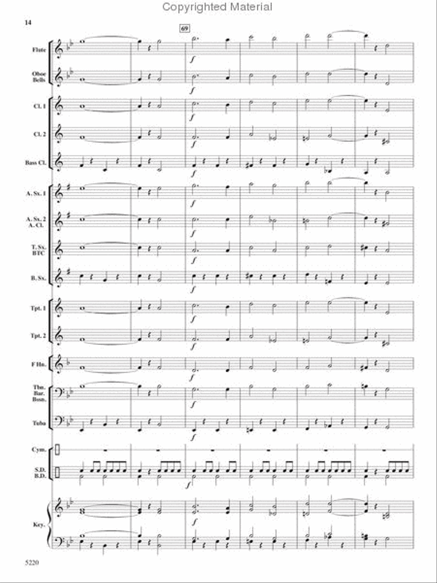 Patriots on Parade Concert Band scores gallery preview page 13