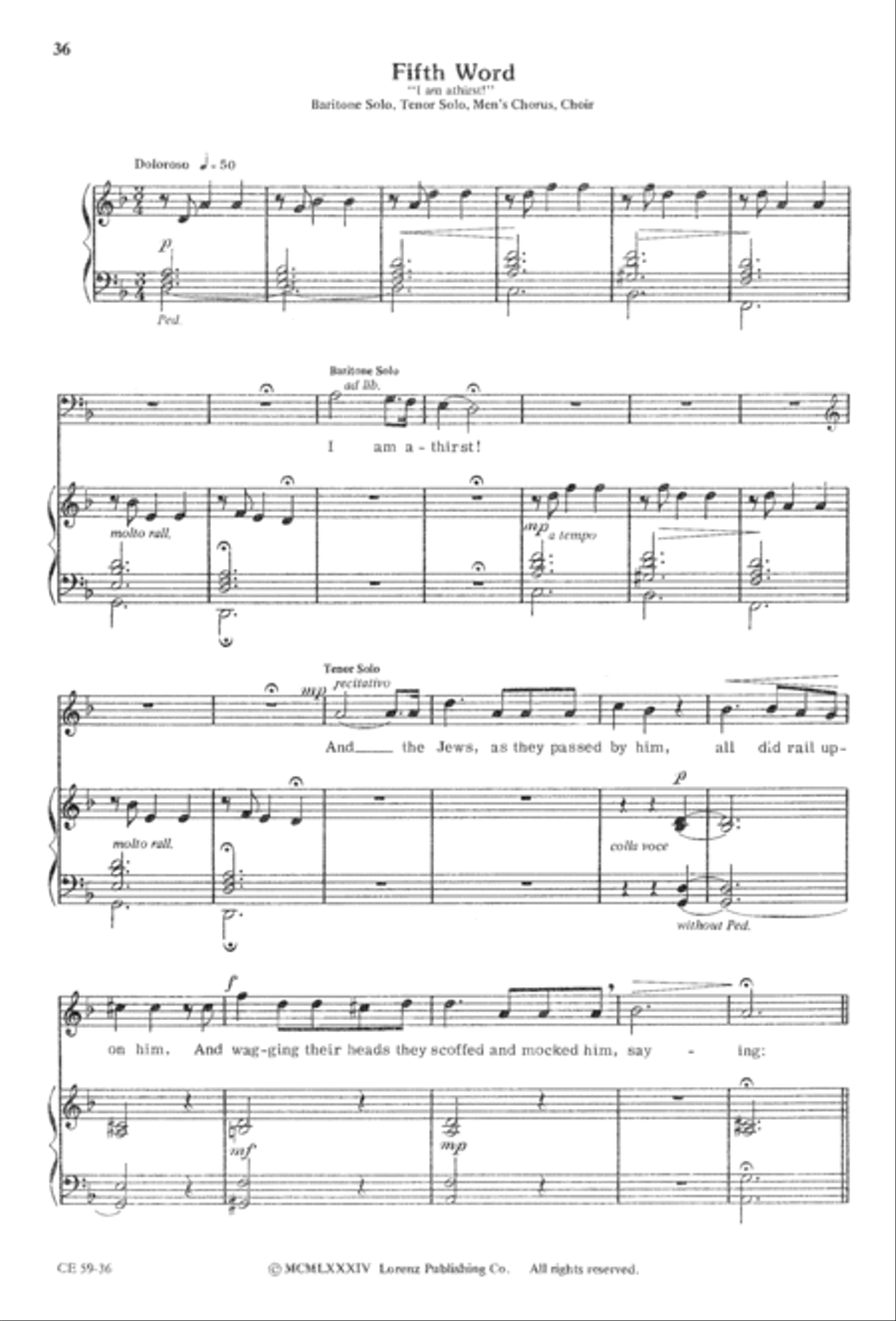 The Seven Last Words of Christ 4-Part scores gallery preview page 38
