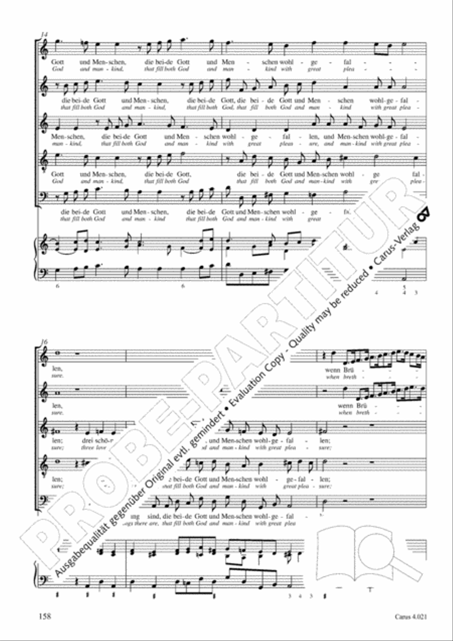 Schein: Israelsbrunnlein. Fontana d'Israel. Complete edition Choir scores gallery preview page 165
