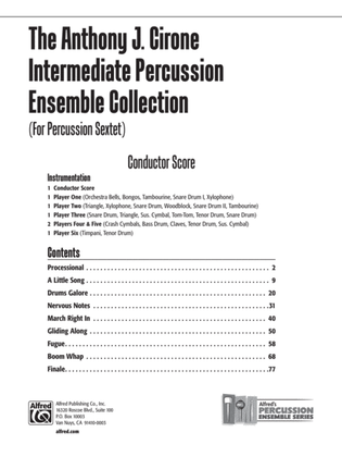 Book cover for The Anthony J. Cirone Intermediate Percussion Ensemble Collection: Score