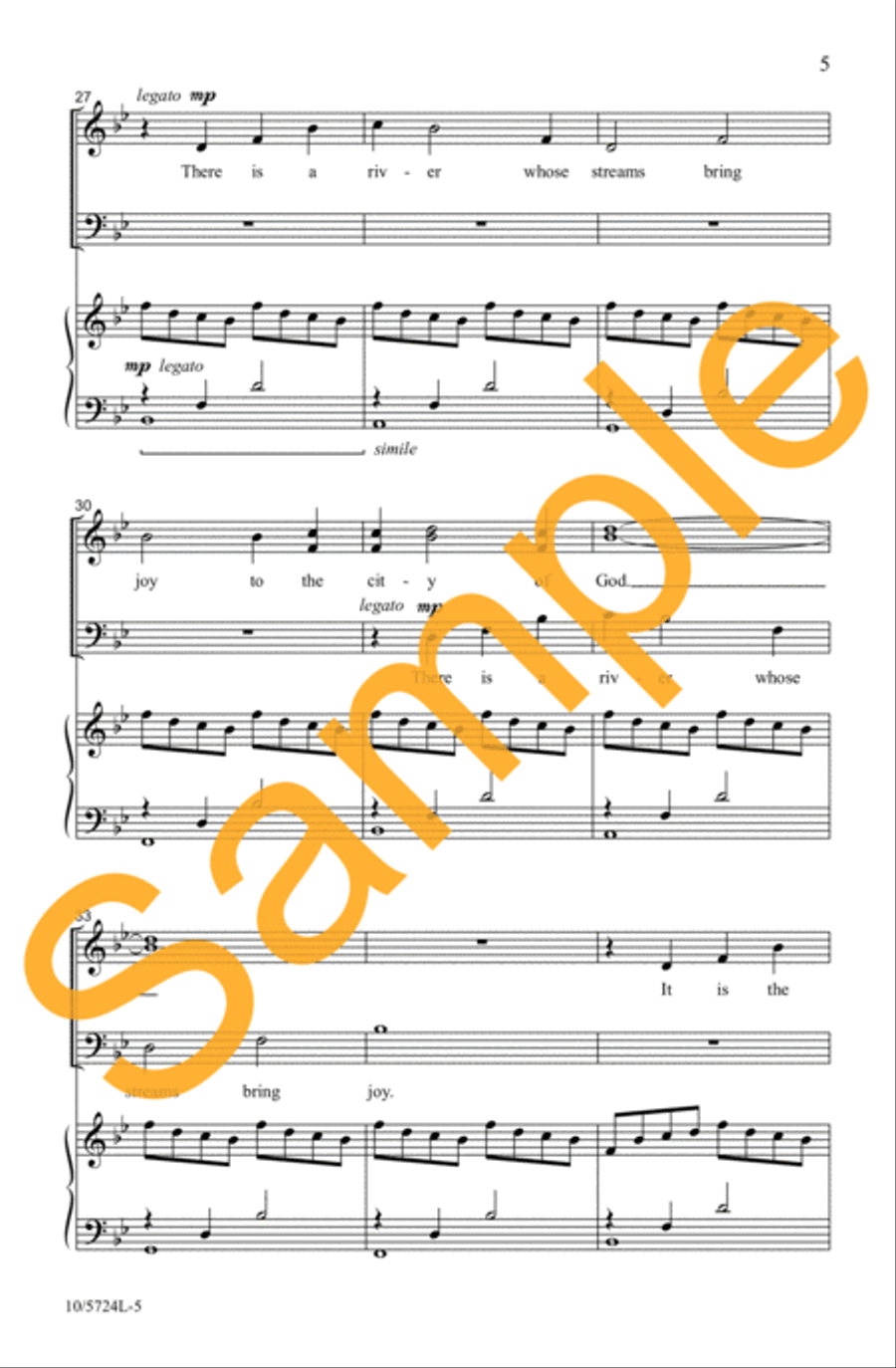 Psalm 46 4-Part scores gallery preview page 6