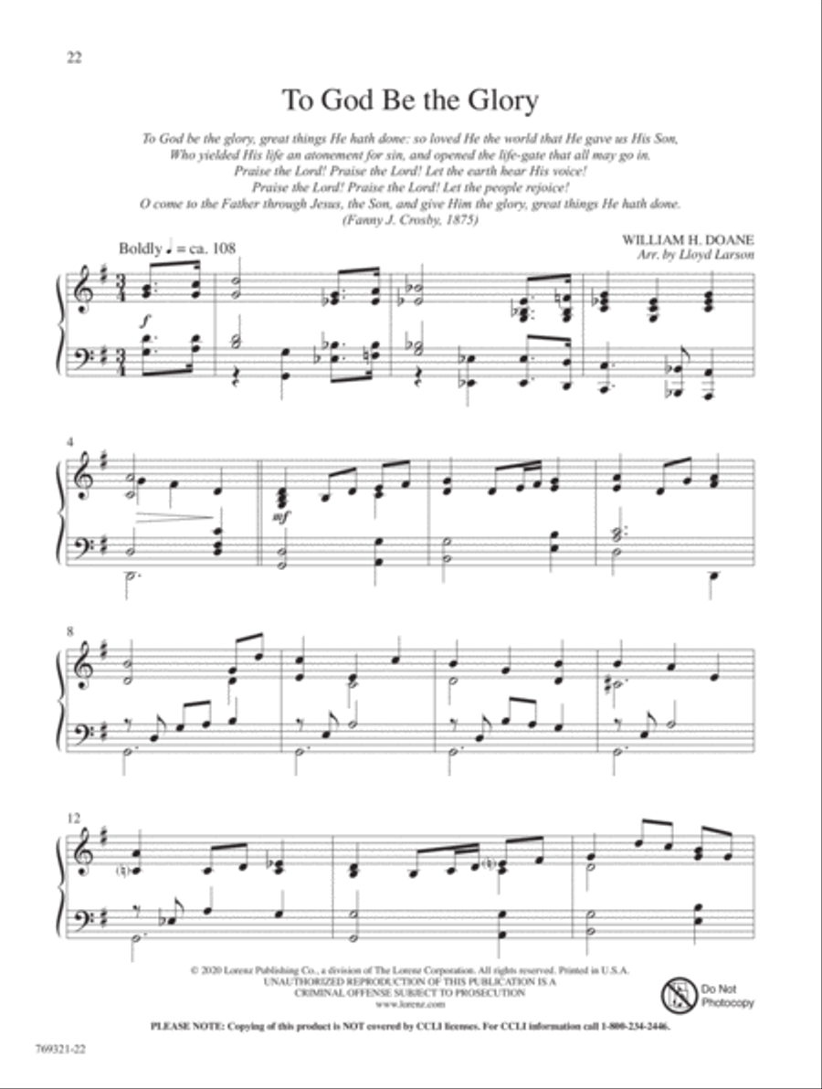 Ever in Joyful Song! Piano Solo scores gallery preview page 9