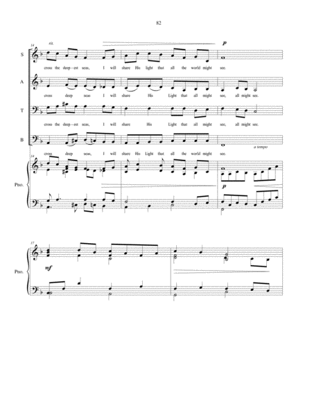 Chosen - SATB choir with piano accompaniment image number null