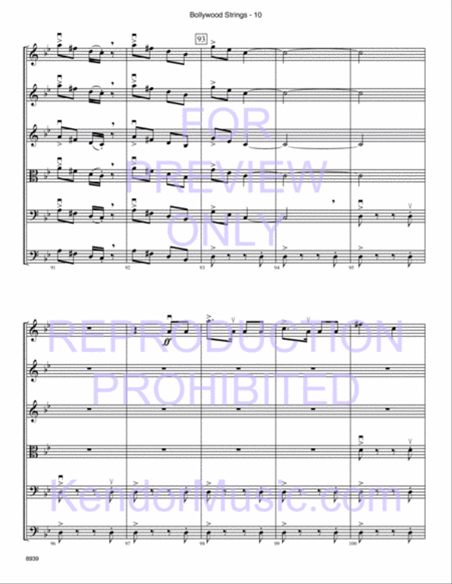 Bollywood Strings (Junior Edition) String Orchestra scores gallery preview page 11