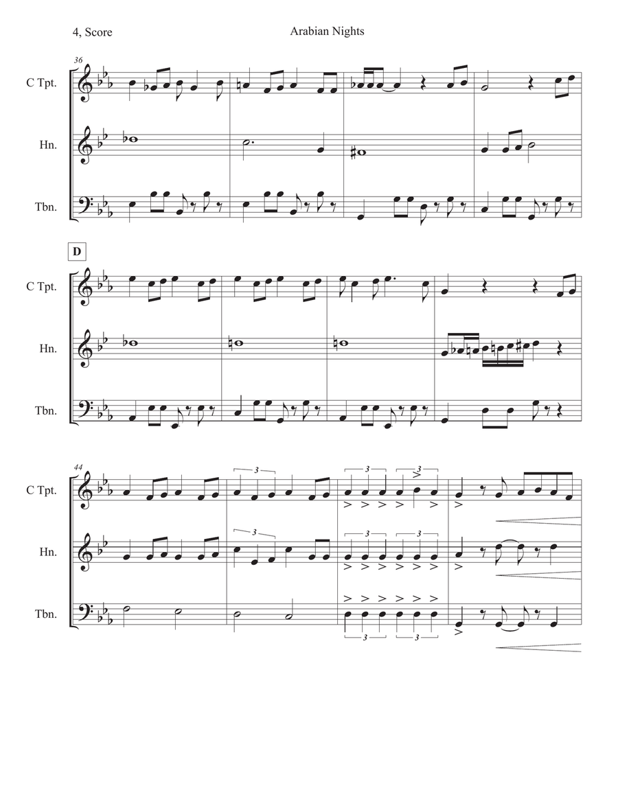Arabian Nights School and Community scores gallery preview page 4