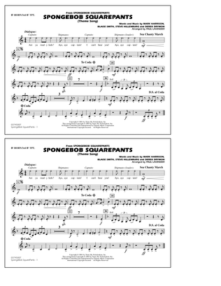 Spongebob Squarepants (Theme Song) (arr. Paul Lavender) - Bb Horn/3rd Bb Tpt
