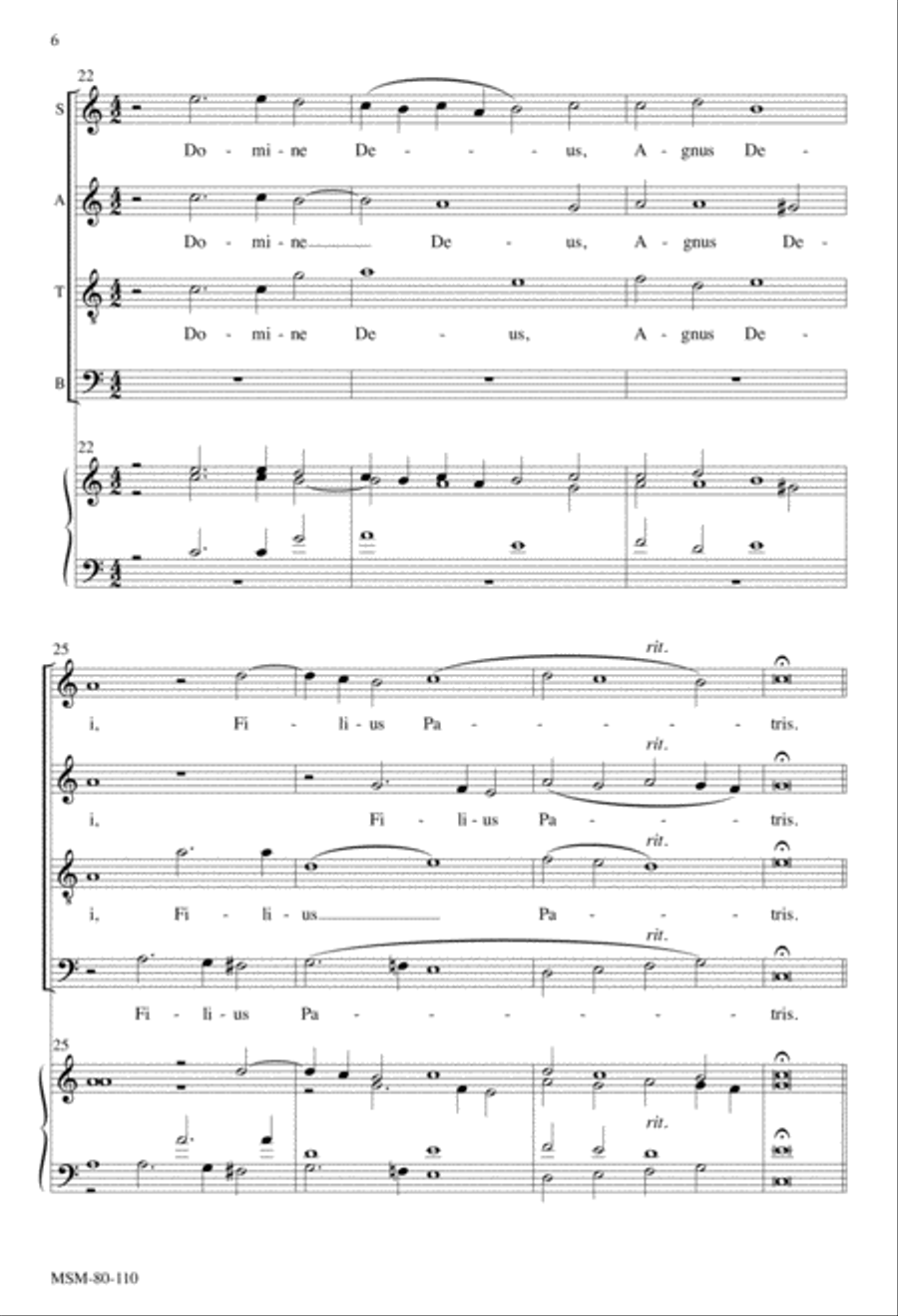 Gloria in excelsis Deo 4-Part scores gallery preview page 6