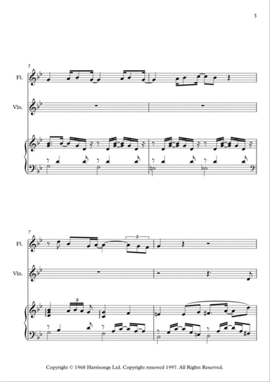 While My Guitar Gently Weeps Chamber Orchestra scores gallery preview page 3