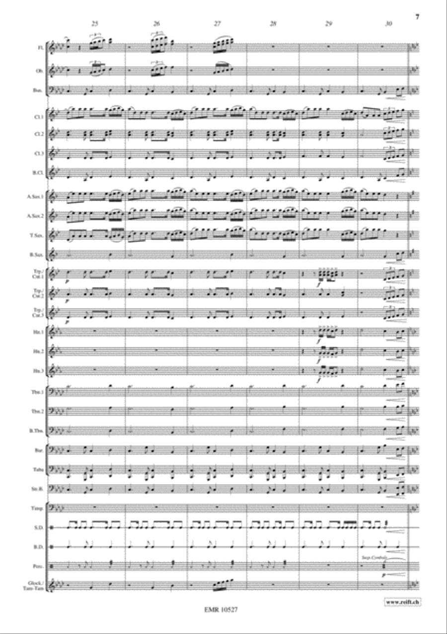 Pyramid Of Cheops Concert Band scores gallery preview page 8