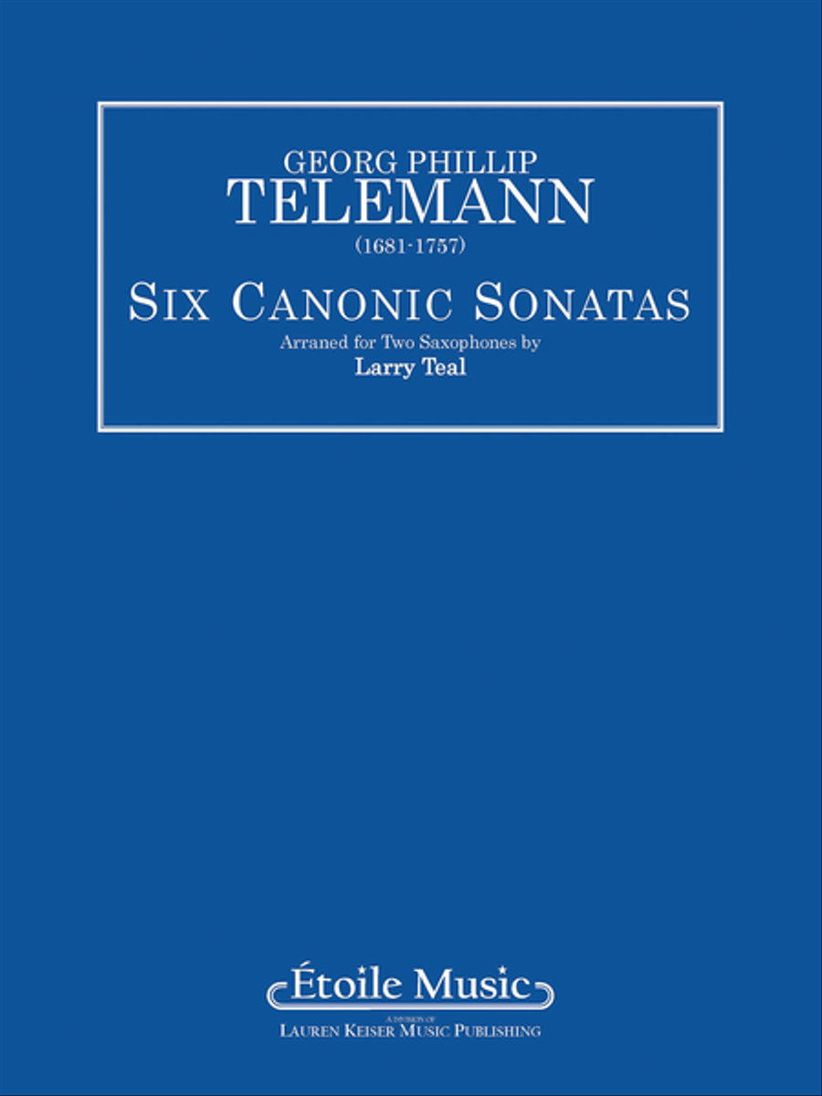 Six Canonic Sonatas Saxophone Duet scores gallery preview page 1