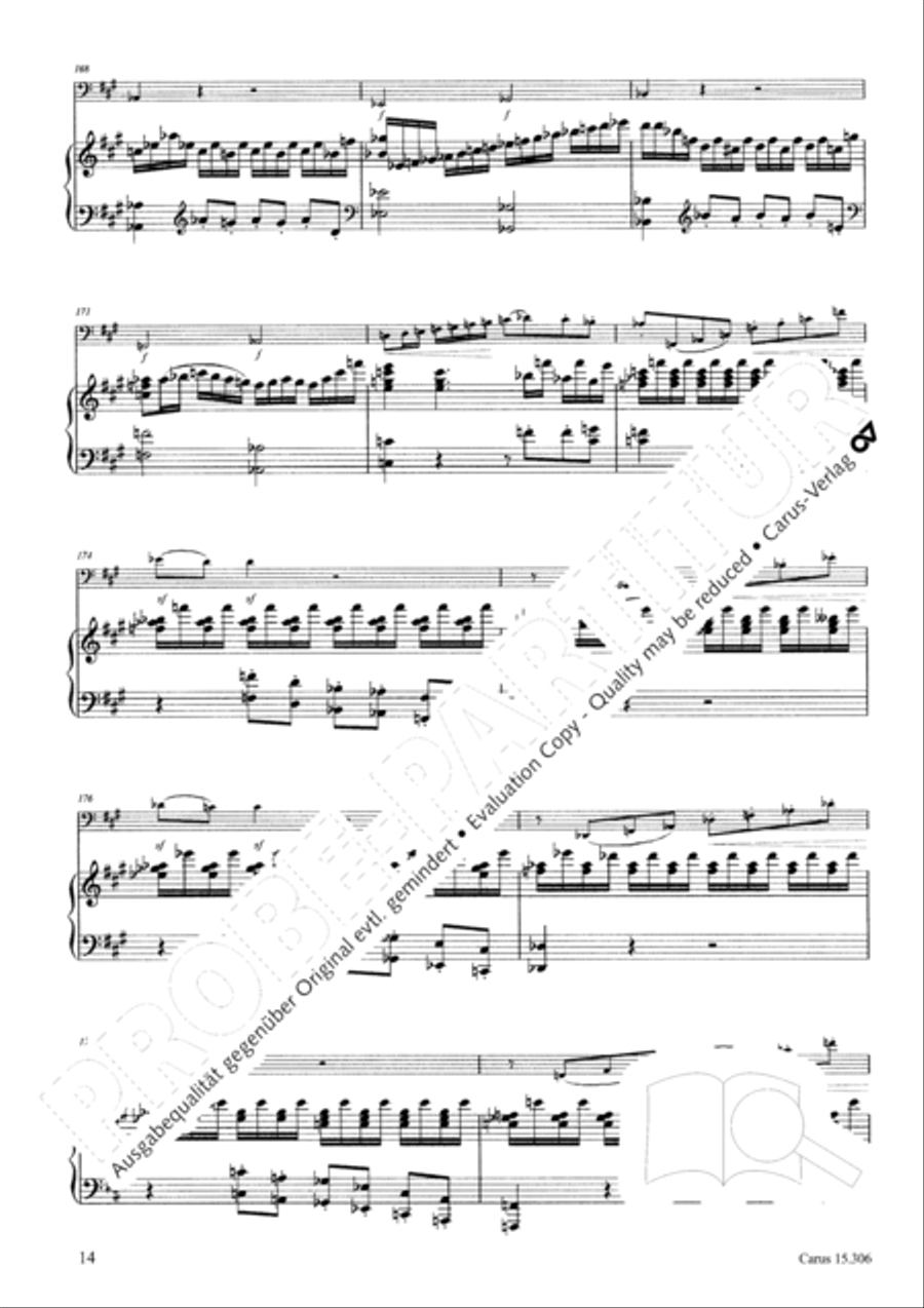Grand Duo fur Violoncello und Klavier String Duet scores gallery preview page 15