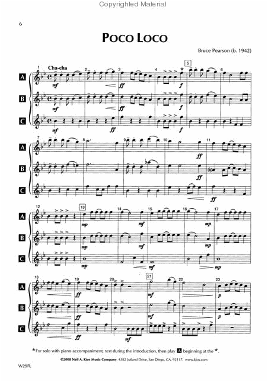Standard of Excellence: Festival Ensembles 2 - Flute Concert Band Methods scores gallery preview page 3