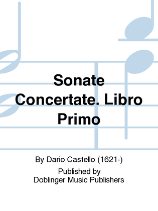 Sonate Concertate. Libro Primo