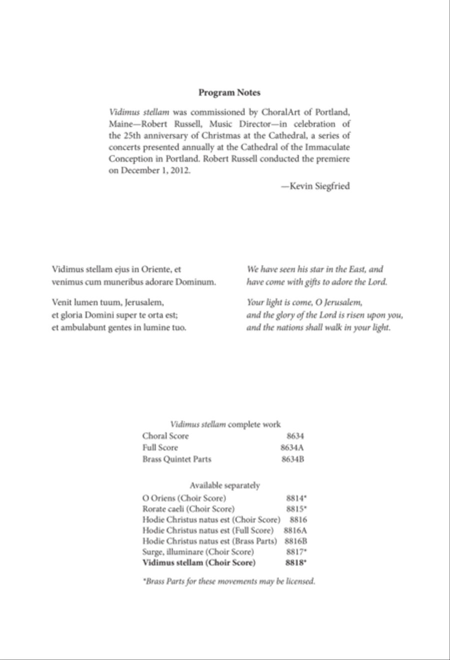 Vidimus stellam from Vidimus stellam Divisi scores gallery preview page 2
