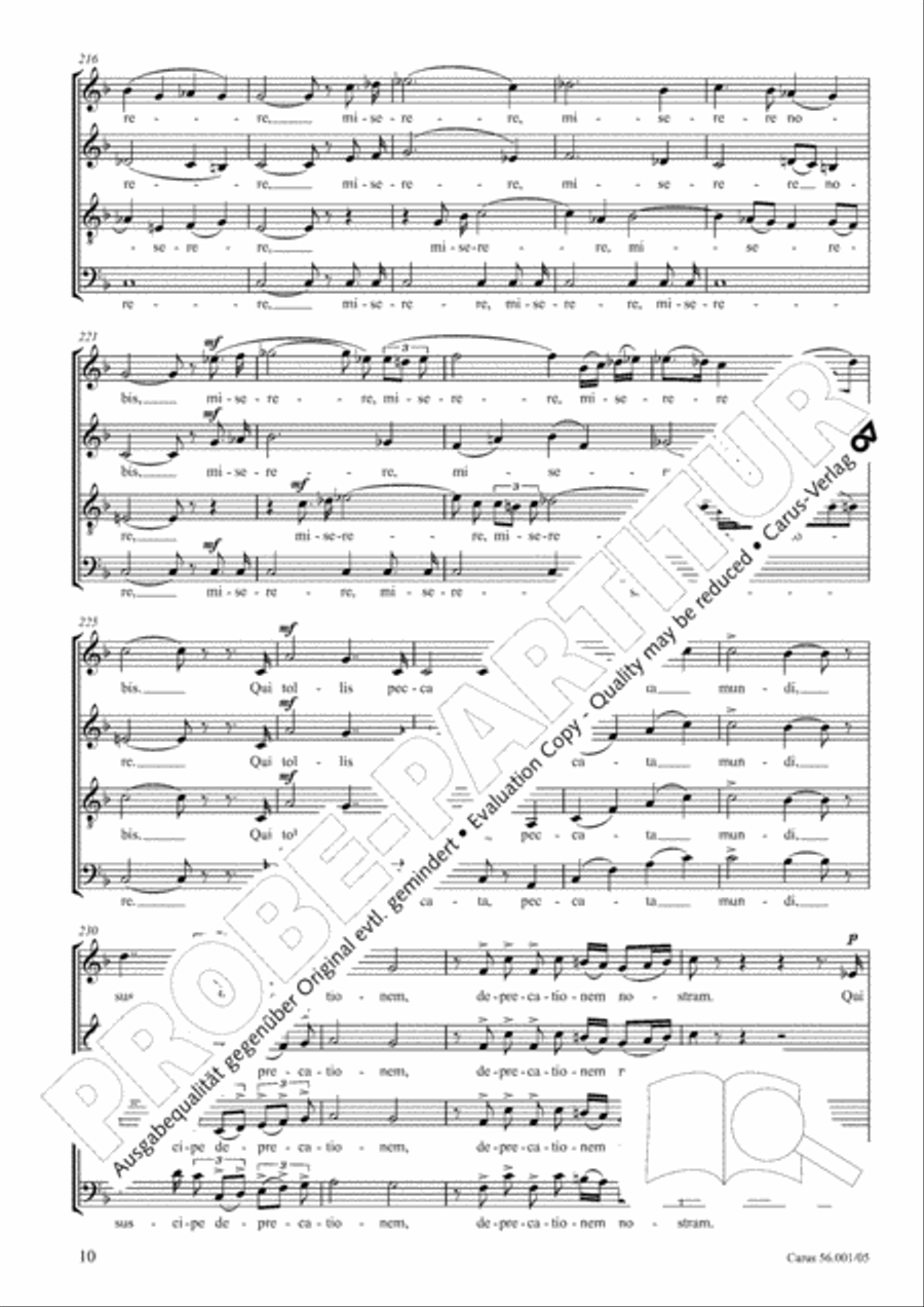 Edizione Nazionale delle Opere di Giacomo Puccini. III. Vocal music; 2. Messa a 4 voci (vol. III/2) 4-Part scores gallery preview page 11