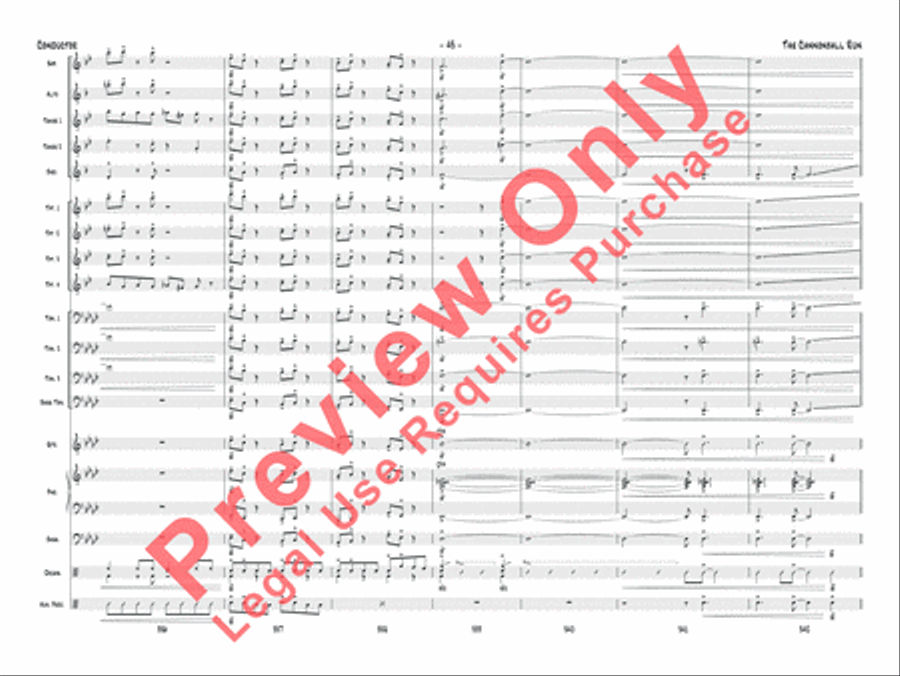 The Cannonball Run Jazz Ensemble scores gallery preview page 44