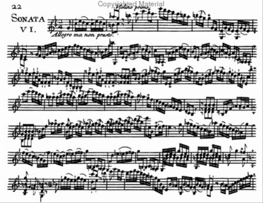 VI sonatas for two violins without bass. Opus IV Violin Solo scores gallery preview page 3