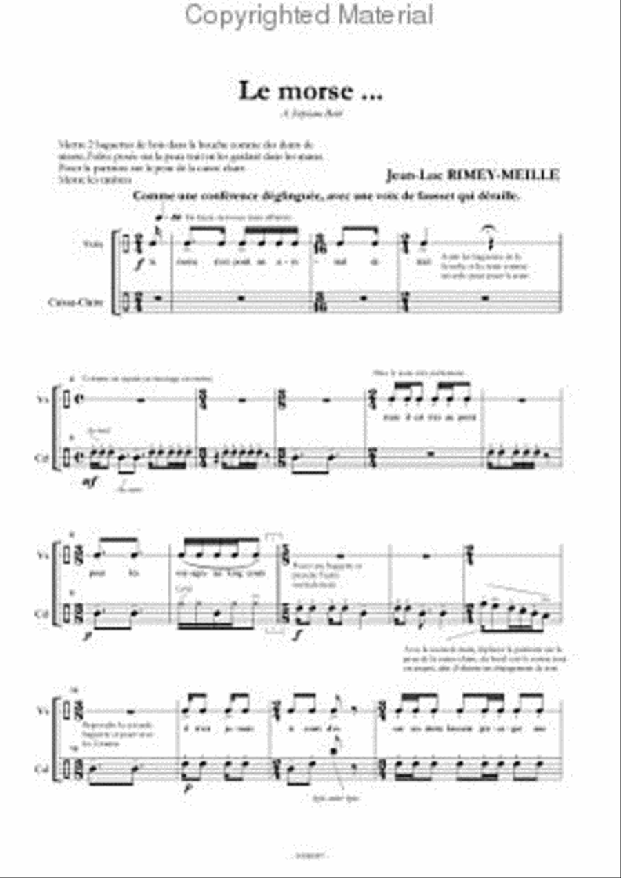 Si vous avez quelques minutes... Percussion scores gallery preview page 2