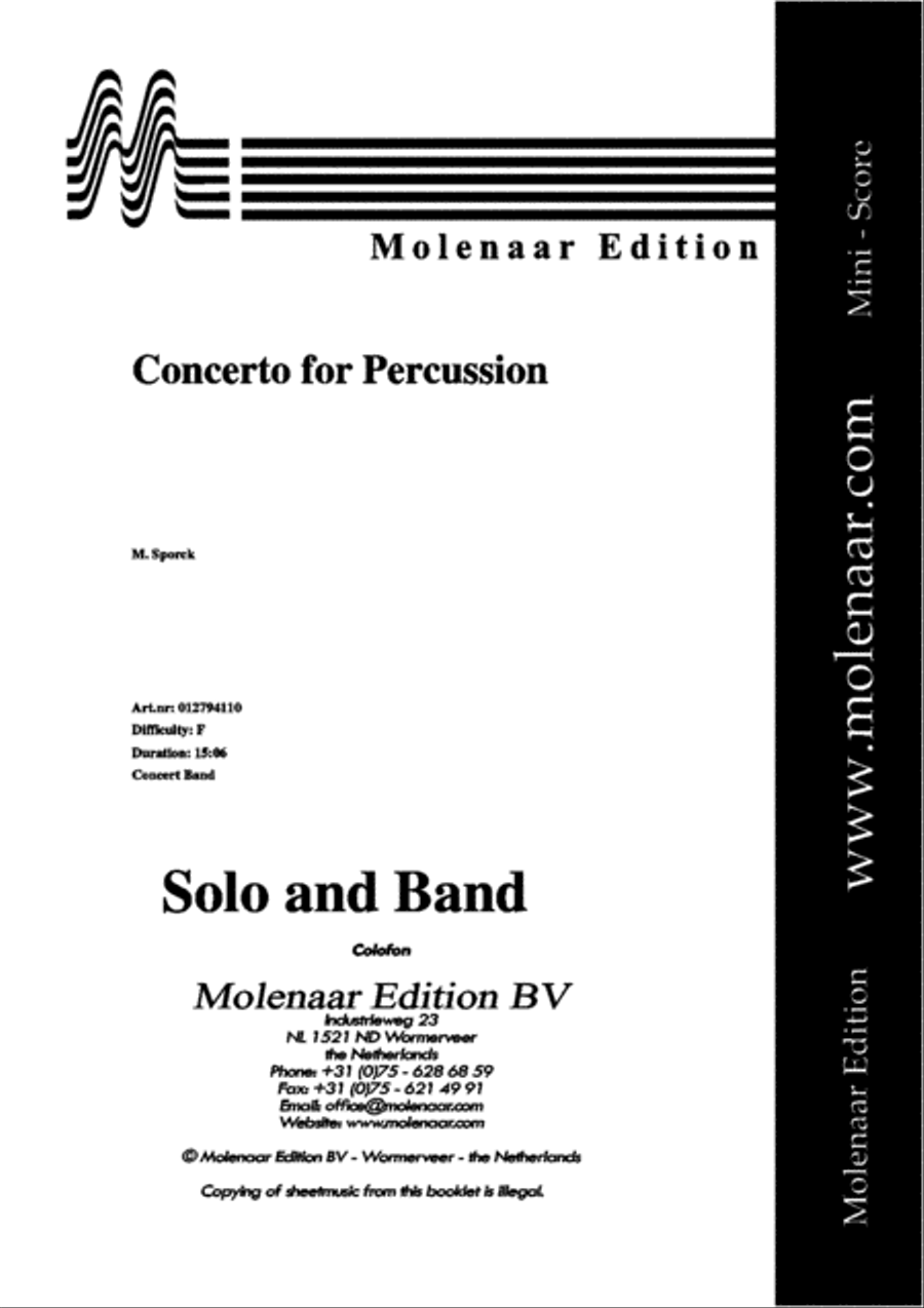 Concerto for Percussion and Band image number null