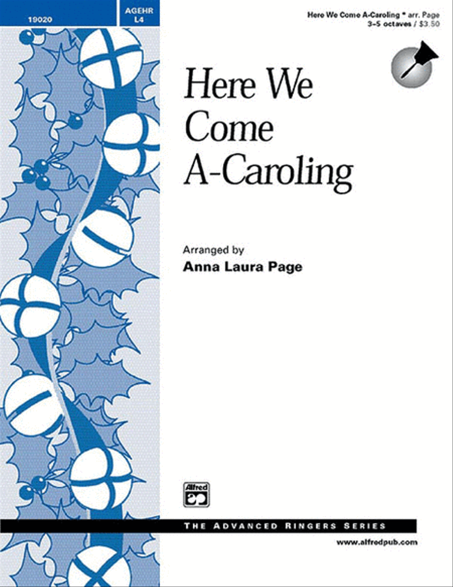 Here We Come A-Caroling Handbell Choir scores gallery preview page 1