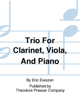 Book cover for Trio for Clarinet, Viola, and Piano