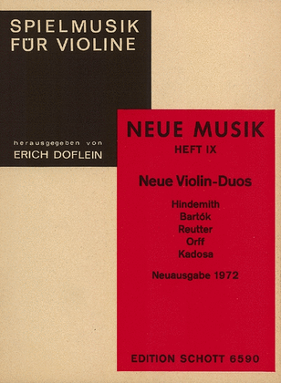 Book cover for Neue Violin Duos