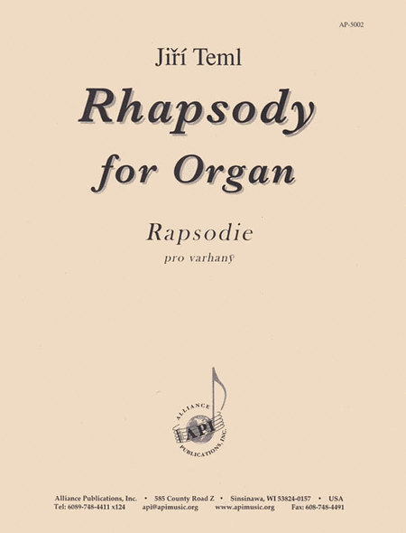 Rhapsody For Organ