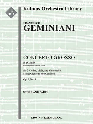 Concerto Grosso in D, Op. 2, No. 4